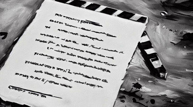 A neglected screenplay